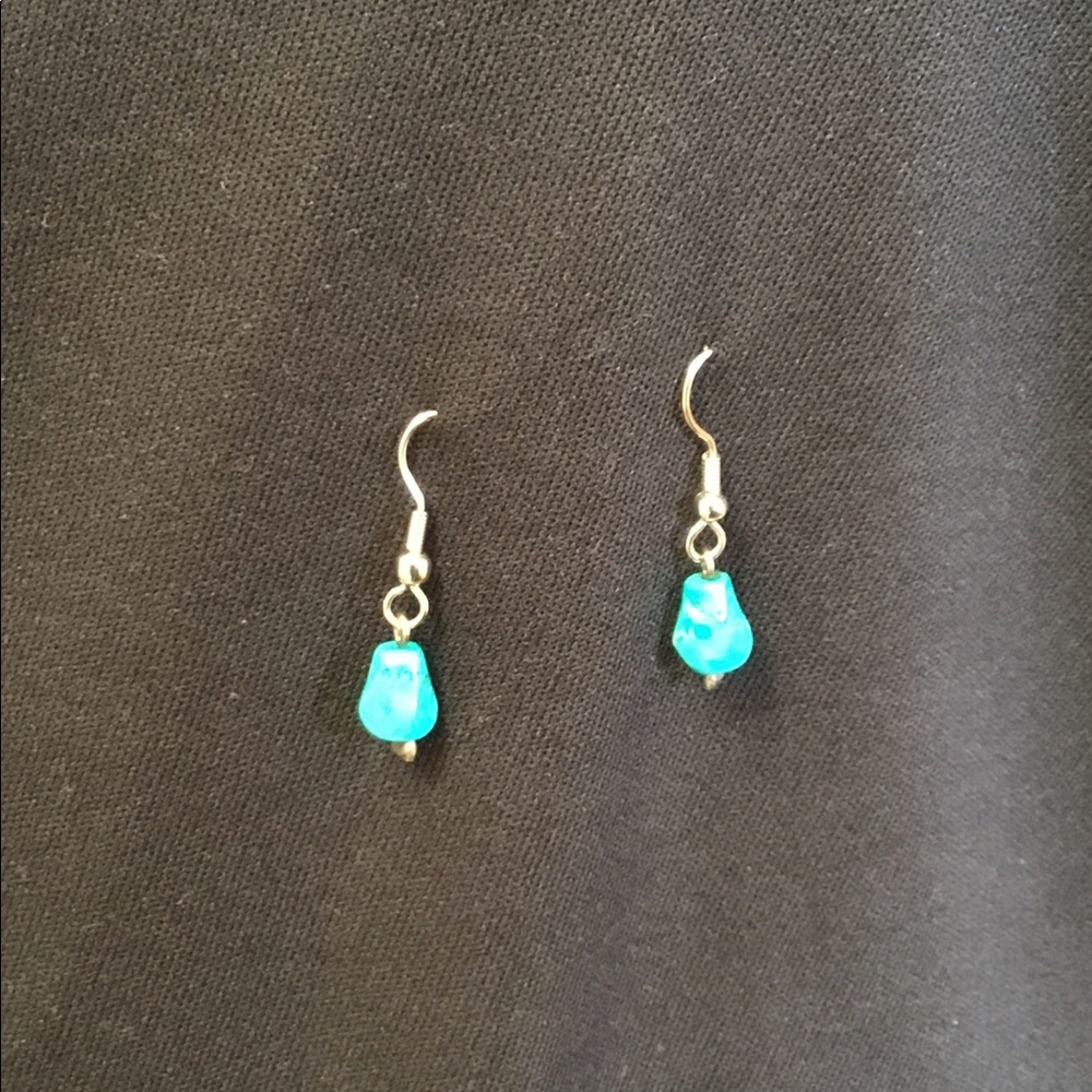 Turquoise earrings - Picture 2 of 2